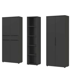 Online Büromöbel Set dunkelgrau Abby Büromöbel Sets