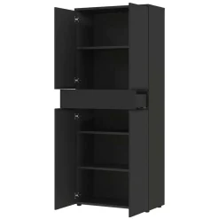 Online Büromöbel Set dunkelgrau Abby Büromöbel Sets