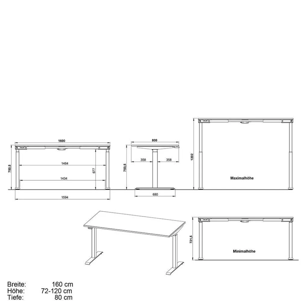 Outlet Büromöbel Set 4-teilig Abby Büromöbel Sets