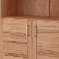 New Büroregal mit Türen Feliana Regalschränke|Massivholzregale