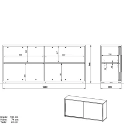 Büroschrank Abby*Pharao24 Outlet