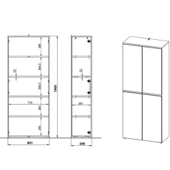 Büroschrank Gowri*Pharao24 New