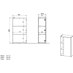 Büroschrank Liadoras*Pharao24 Discount