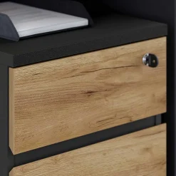 New Bürotisch mit Rollcontainer Charin Schreibtische