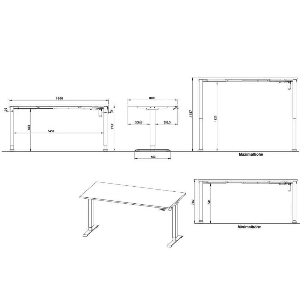 Best Bürotisch Vericia Schreibtische