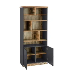 Buchregal mit Türen Kanama*Pharao24 New