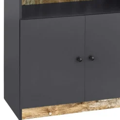 Buchregal mit Türen Kanama*Pharao24 New