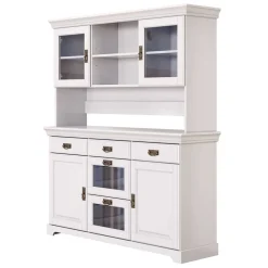 Best Buffetschrank Weiß Henjov Wohnzimmervitrinen|Massivholz Schränke