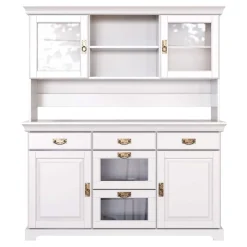 Best Buffetschrank Weiß Henjov Wohnzimmervitrinen|Massivholz Schränke