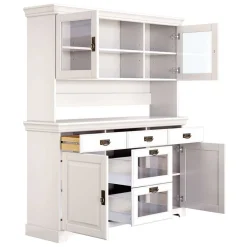 Best Buffetschrank Weiß Henjov Wohnzimmervitrinen|Massivholz Schränke