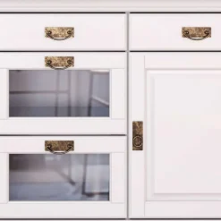 Best Buffetschrank Weiß Henjov Wohnzimmervitrinen|Massivholz Schränke