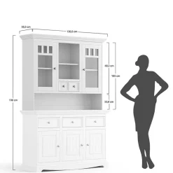 Sale Buffetvitrine Vomano Massivholz Schränke|Anrichten