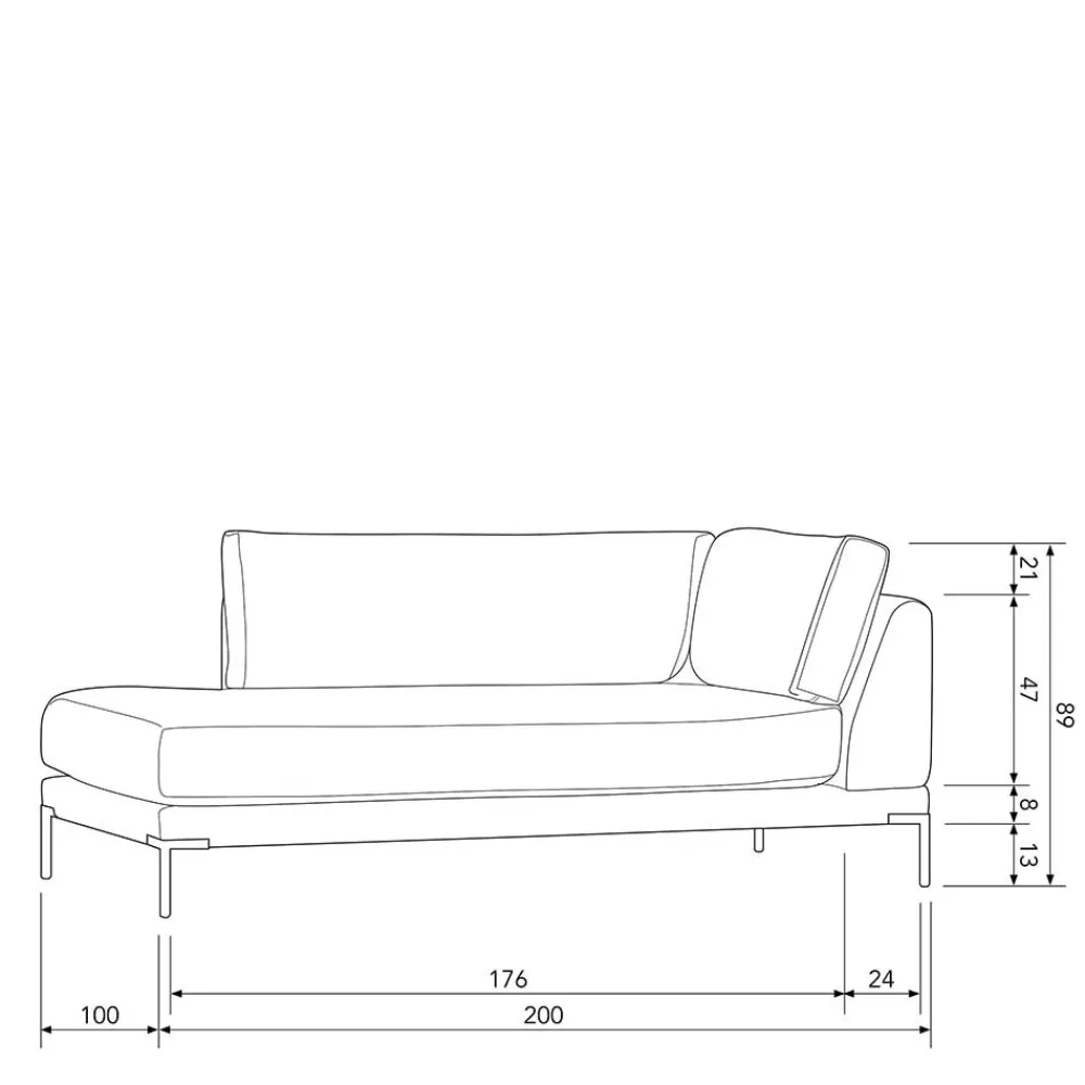 Chaiselongue Lounge Element Kahilke*Pharao24 Hot