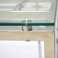 New Chrom Beistelltisch Inegrados Telefontische|Glastische