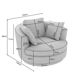 New Cord Big Sessel Anyel Polstermöbel|Wohnzimmer Sessel