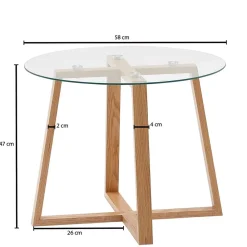 New Couch Beistelltisch Clarina Wohnzimmertisch|Glastische