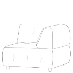 Hot Couch Eckelement Modul Estravo Einzelsofa|Modulsofas