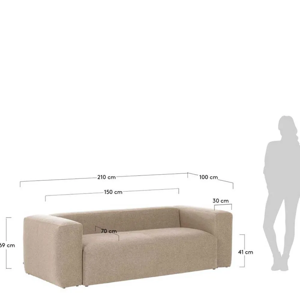 Couch in Beige Cistra*Pharao24 Best
