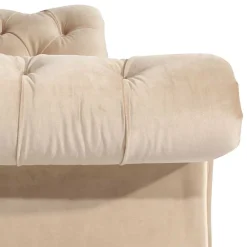Couch Samtvelours Beige Segin*Pharao24 Sale