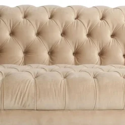 Couch Samtvelours Beige Segin*Pharao24 Sale