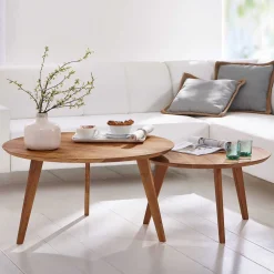 Outlet Couchtisch Sanyra Wohnzimmertisch|Massivholztische