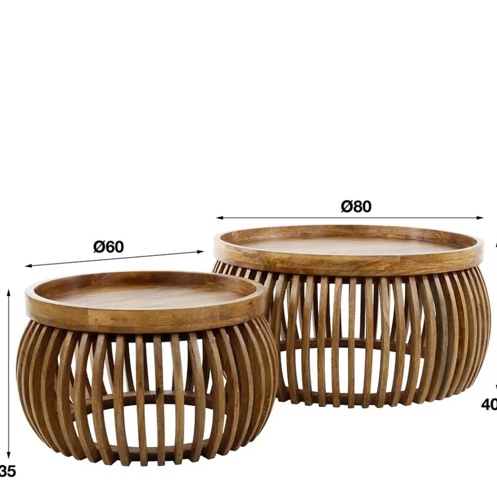 Clearance Couchtisch Set Bastiaan Wohnzimmertisch|Beistelltische