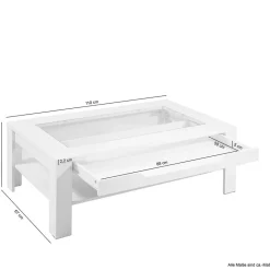 New Couchtisch Viantosa Wohnzimmertisch|Glastische