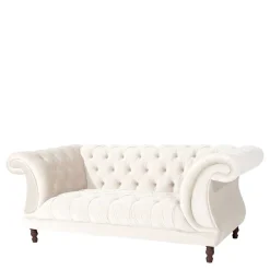 Cremefarbene Couch Barossio Wohnzimmercouch|2 Sitzer Sofa