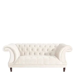 Cremefarbene Couch Barossio Wohnzimmercouch|2 Sitzer Sofa
