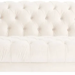 Cremefarbene Couch Barossio Wohnzimmercouch|2 Sitzer Sofa