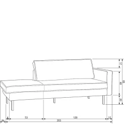Clearance Daybed Retro Stil Catanias Liegen