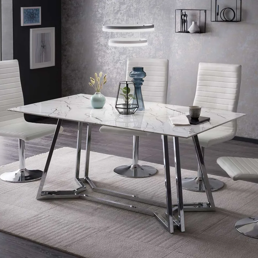 Clearance Design Esstisch Nedaz Glastische