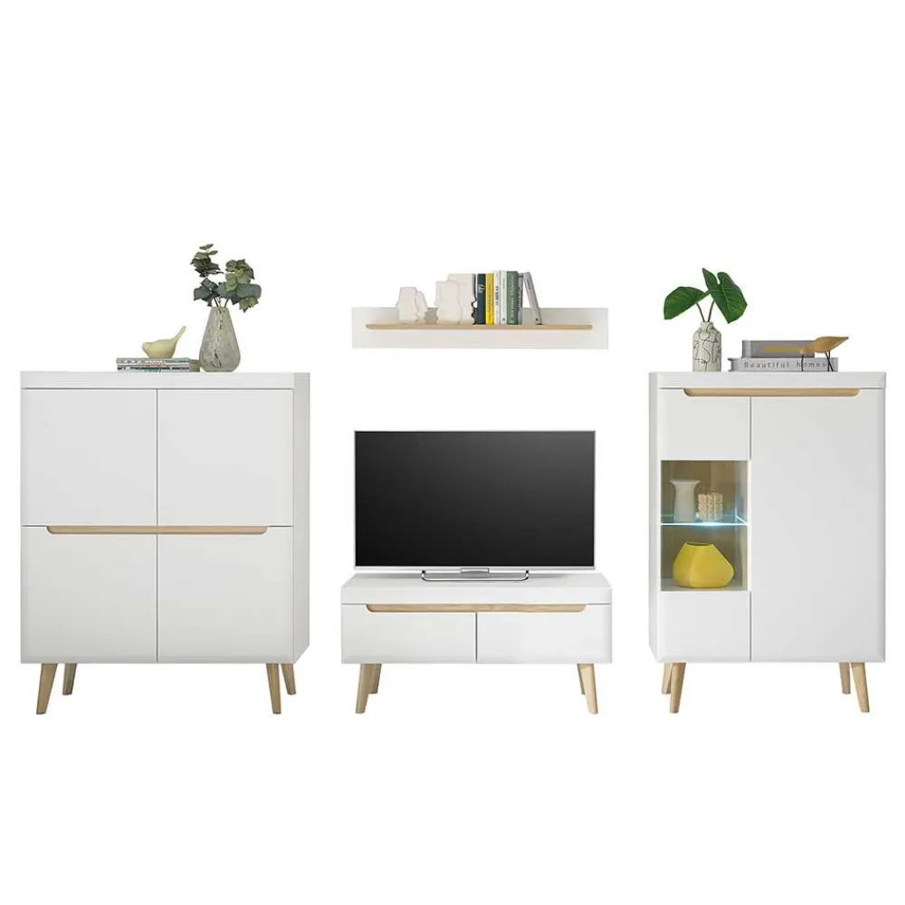 Design Wohnwand Jasturian Wohnwand 300 Cm