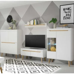 Design Wohnwand Jasturian Wohnwand 300 Cm