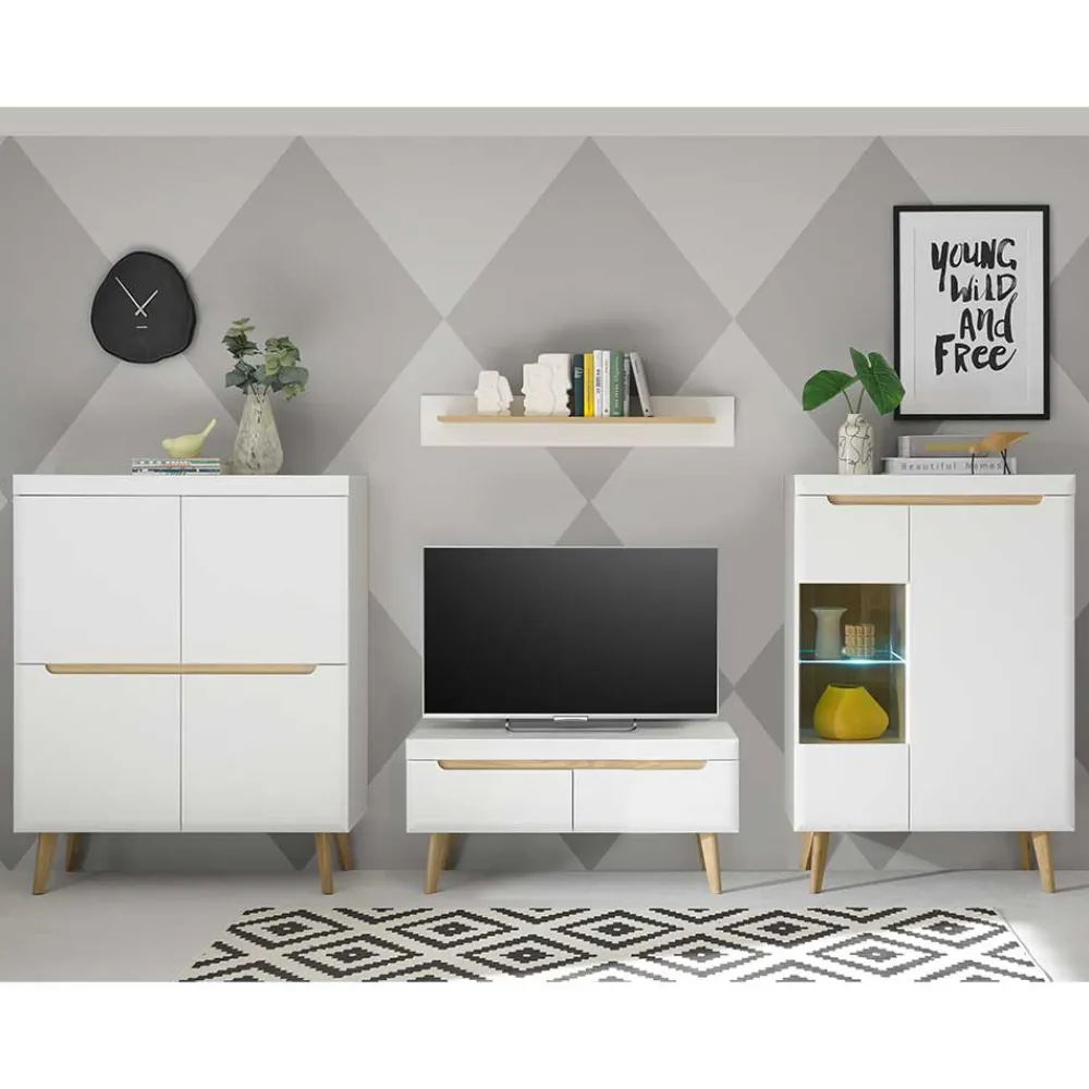 Design Wohnwand Jasturian Wohnwand 300 Cm