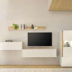 Clearance Design Wohnwand mit Schreibtisch Rascian Moderne Wohnwände|Wohnwand 300 Cm