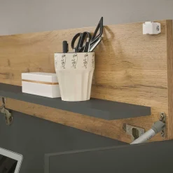 Outlet Design Wohnwand mit Schreibtisch Uzniana Moderne Wohnwände|Wohnwand 250 Cm