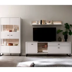 Best Design Wohnwand Polar Wohnwand 300 Cm|Moderne Wohnwände