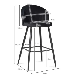 Outlet Designbarhocker Hortenza Küchenhocker|Barhocker