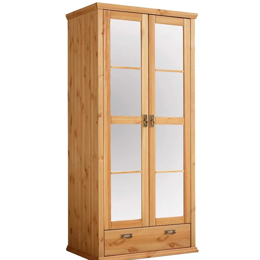 Dielenkleiderschrank Zvalonca Massivholzmöbel|Drehtürenschränke