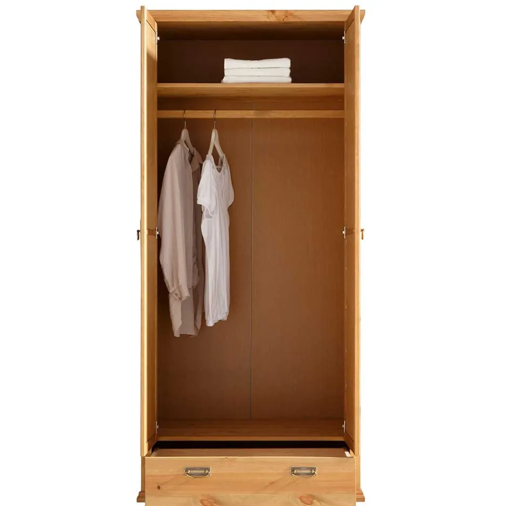 Dielenkleiderschrank Zvalonca Massivholzmöbel|Drehtürenschränke