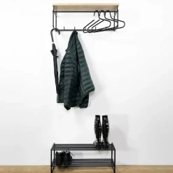 Hot Dielenmöbel Set Valnussa Garderobensets