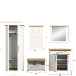 Hot Dielenmöbelset Simple Garderobensets