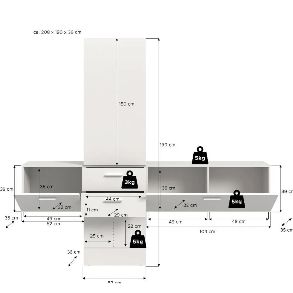 Dielenmöbelset Tiploma*Pharao24 Best