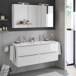 Hot Doppel Waschplatz Folcora Badmöbel Sets