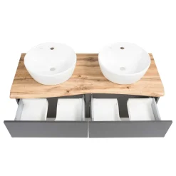 Outlet Doppel Waschtisch Eleon Waschbeckenunterschränke