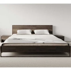 Doppelbett Eiche Rauchfarben Azenta*Pharao24 Best