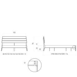 New Doppelbett Korres Funktionsbetten|Schubkastenbetten