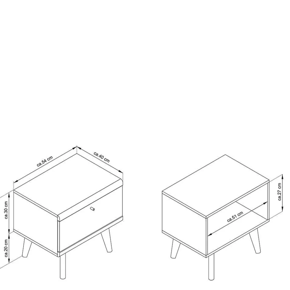 Doppelbett mit Nachtkonsolen Levanca*Pharao24 Online