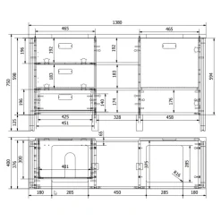 Doppelwaschtisch Verjan*Pharao24 Hot